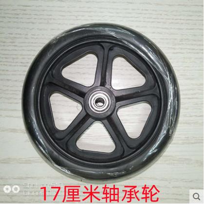 老年人购物代步车轮子配件折叠座椅可坐四轮买菜助步手推车轴承轮