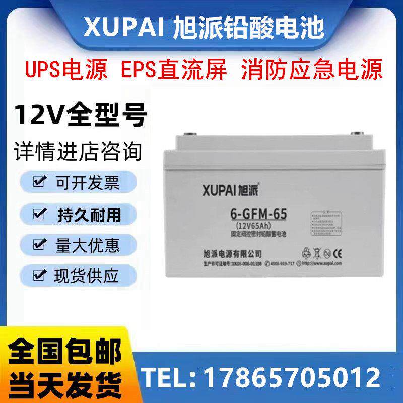 旭派铅酸蓄电池6-FM-12v5AH7AH12AH20AH24AH33AH38AH消防紧急电源