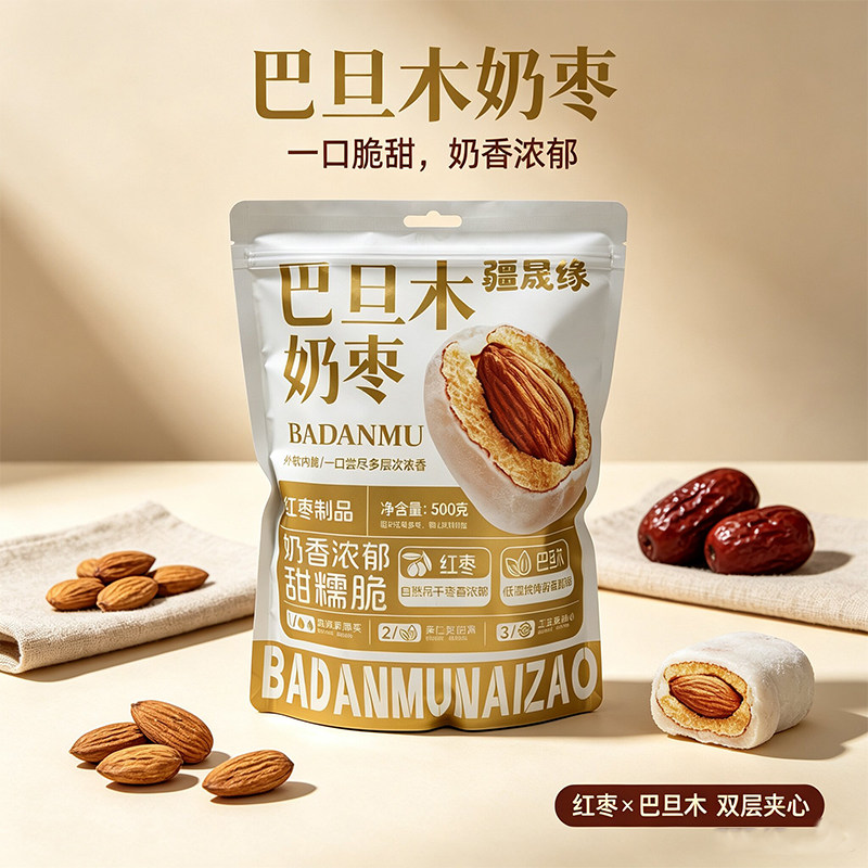 新疆奶枣巴旦木夹心疆晟缘图片