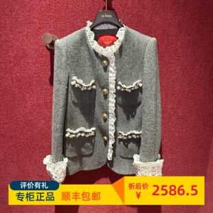 2023秋 拉飞姆 FAME 3695 外套 LF23Q31C06B281J 宫廷中长款