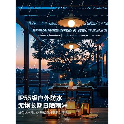 户外吊灯防水太阳能别墅屋檐灯室外工业风凉亭灯庭院阳台装饰过道