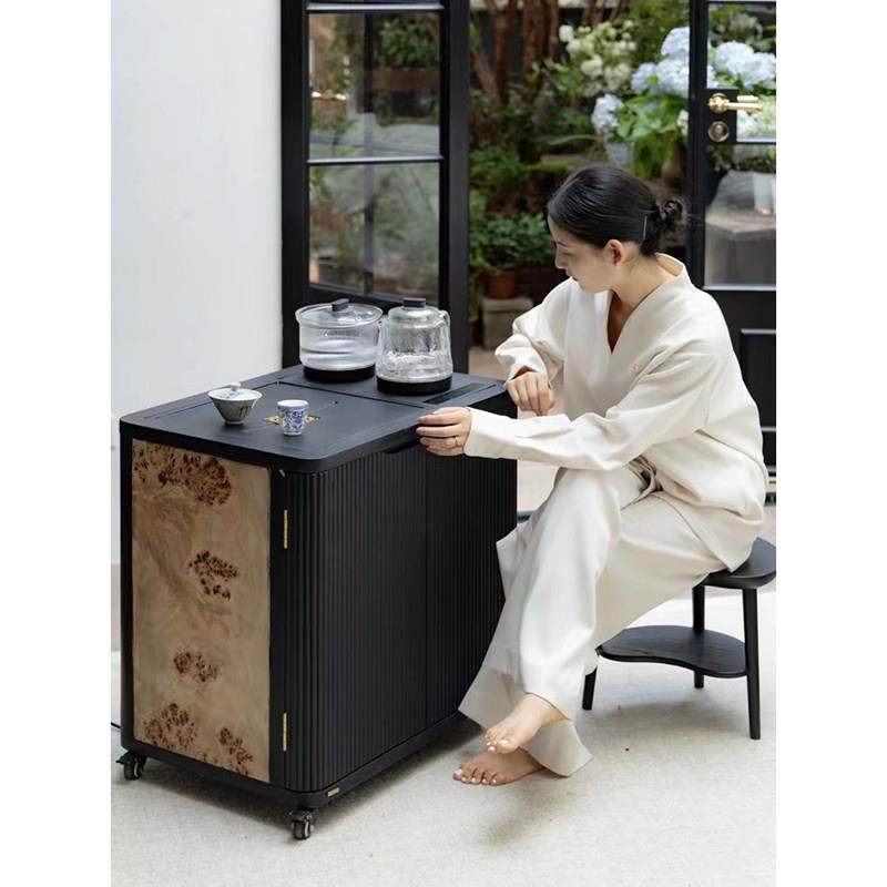 若奈文房系列 可移动茶桌一体嵌入黑石岩板茶台烧水壶茶几书房,住宅家具,角几/边几,淘宝优惠券,粉丝福利购,淘宝优惠卷