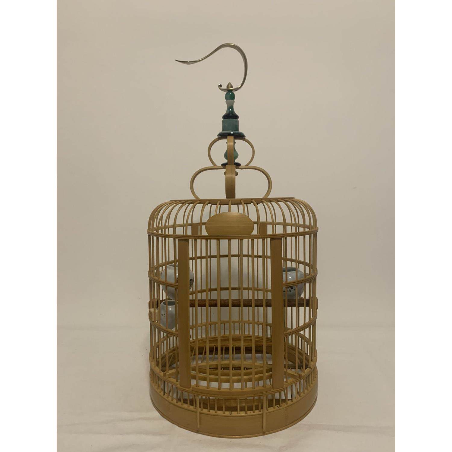 云南文山画眉鸟笼川笼竹制精品手工八哥鹩哥、画眉鸟笼子全套配件