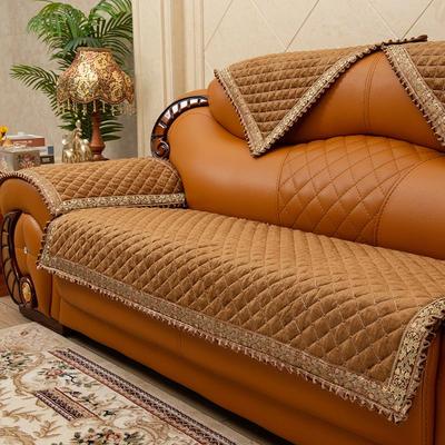 欧式皮沙发垫四季通用防滑垫新中式真皮沙发专用垫老式皮沙发坐垫