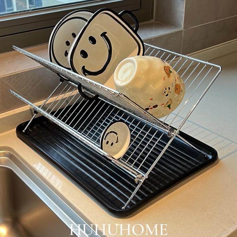 【厨房好物推荐】不锈钢碗碟沥水架可折叠碗架餐具置物架,厨房/烹饪用具,碗架,淘宝优惠券,粉丝福利购,淘宝优惠卷