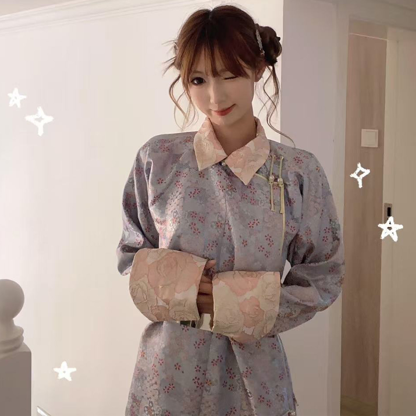 蒙古袍秋冬服装日常旅拍套装