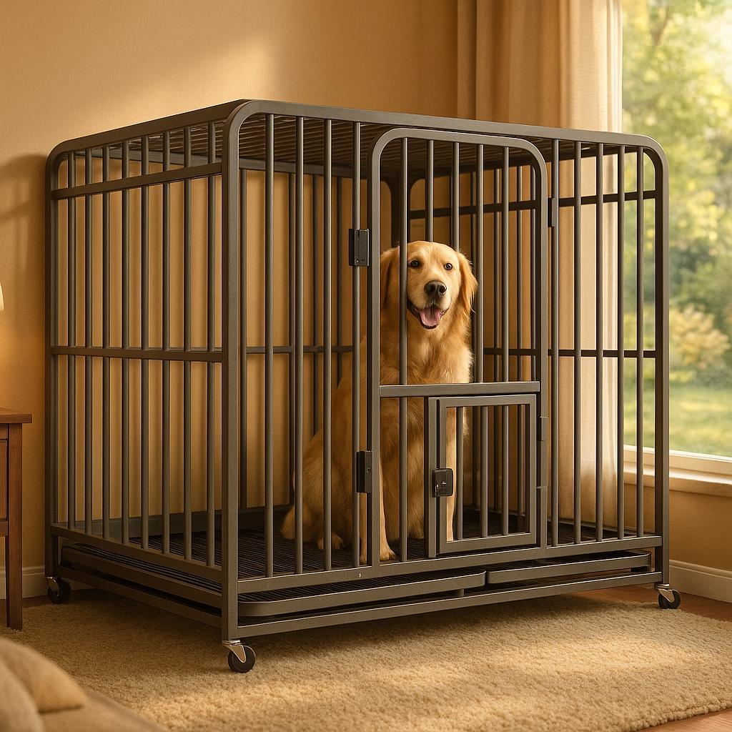 狗笼子大型犬中型犬带厕所室内金毛边牧柯基小型犬专用新型狗窝屋