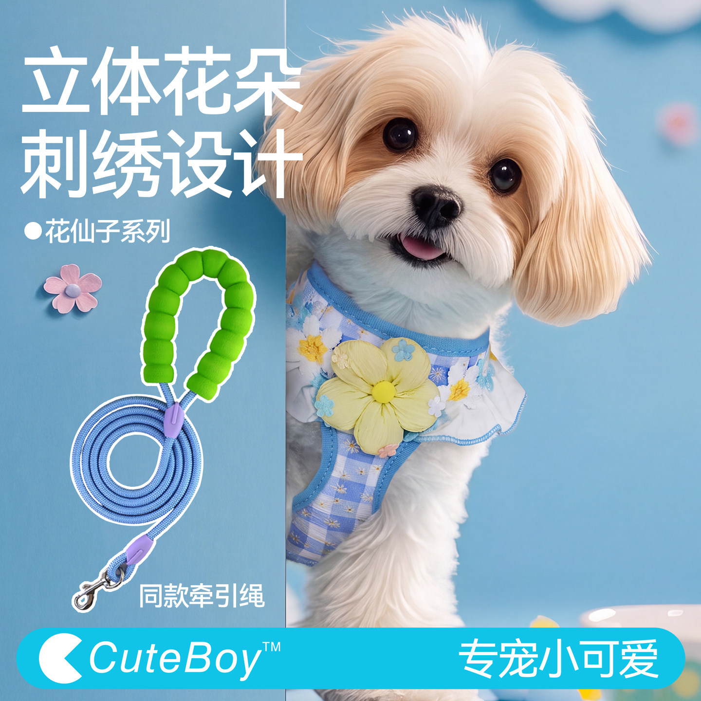 【夏季外出神器】狗狗牵引绳胸背图片