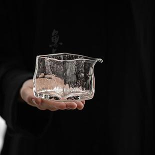 鱼戏手工气泡耐热玻璃公道杯家用大容量加厚公杯茶海泡茶杯分茶器