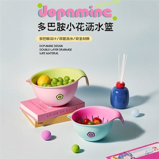 沥水篮家用厨房塑料网盆双层沥水洗菜盆洗水果篮漏水筛盆 2025新款