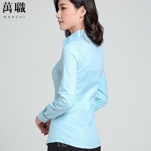 高档2019衫 衣储衬蓄银行制服 新款 国邮政女衬邮政局工作服长短中袖