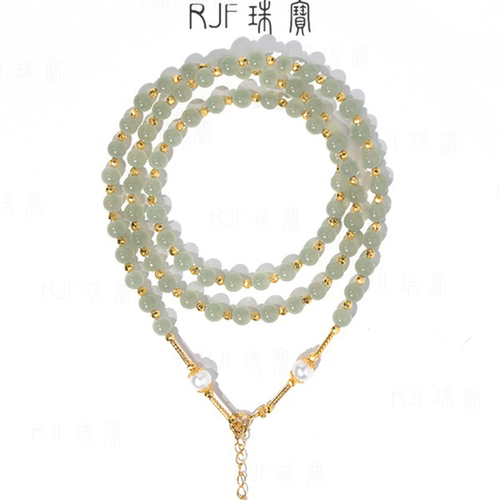 RJF珠宝和田玉玉项链女款万能链