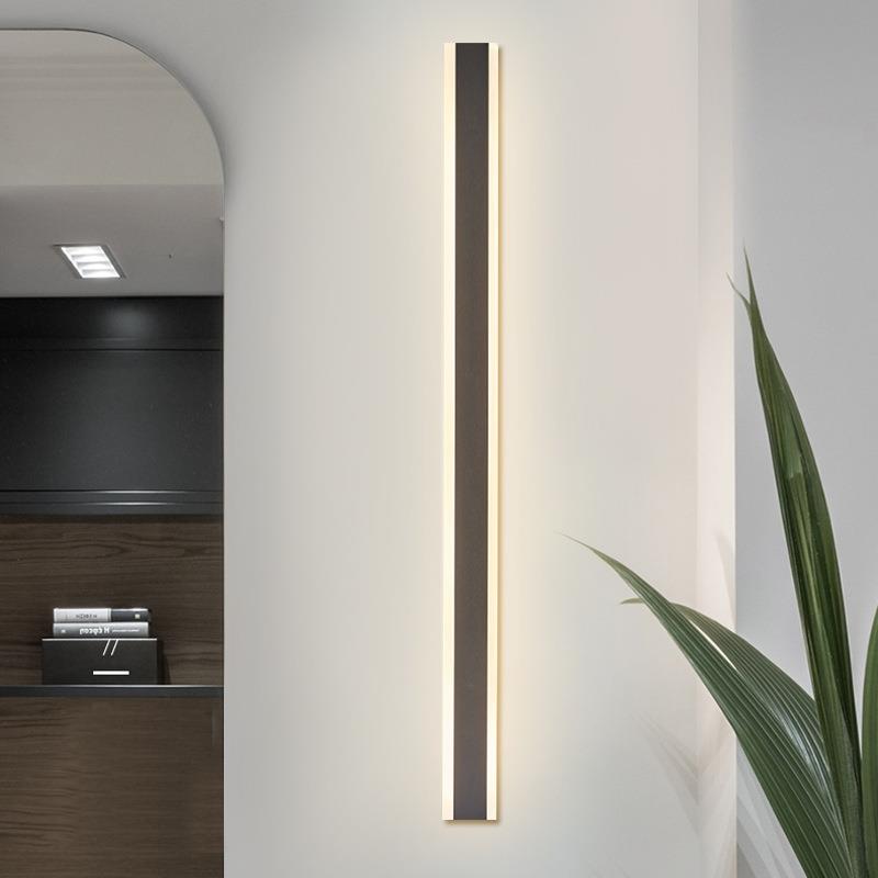 户外壁灯 现代简约长条壁灯客厅电视墙楼梯走廊灯北欧卧室床头灯