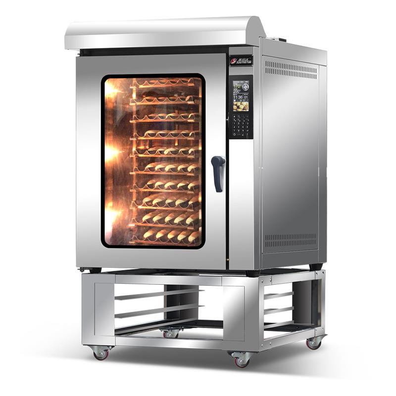 赛思达旋转式热风循环炉10盘电烤箱商用大容量法棍烤箱