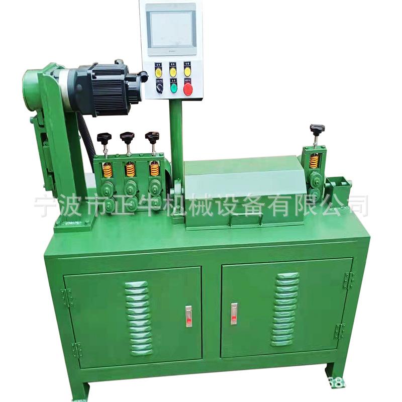 无锡钛钢丝自动伺服数控矫直切断机 扁铁多轮式校直下料机