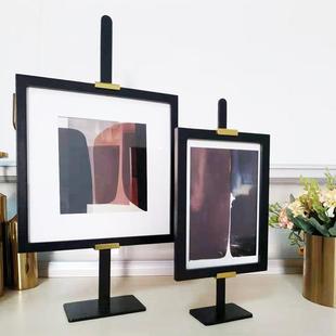 样板间办公室客厅书房卧室电视柜装 相框展示架 饰摆件北欧现代风格