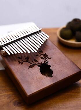 促销拇指琴17音卡林巴琴初学者入门KAlimaba手指钢琴便携式乐器