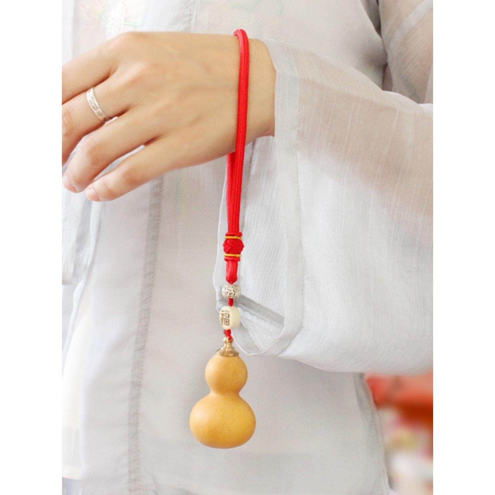 精品红色绳可拧开铜盖帽的天然文玩真小葫芦手把件室内挂男女挂饰,特色手工艺,葫芦,淘宝优惠券,粉丝福利购,淘宝优惠卷