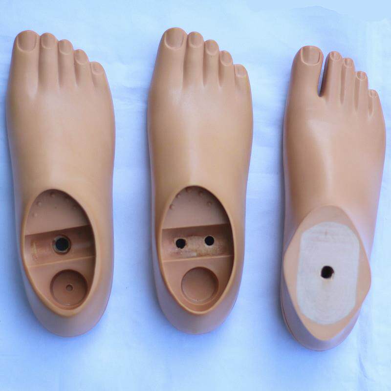 包邮大小腿假肢假脚 动踝脚板 静踝软跟脚 单孔双孔动踝脚板