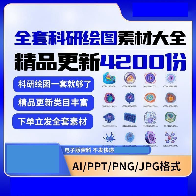 科研绘图素材画图制图PPT模板实验仪器设备多面纳米可编辑3D素材