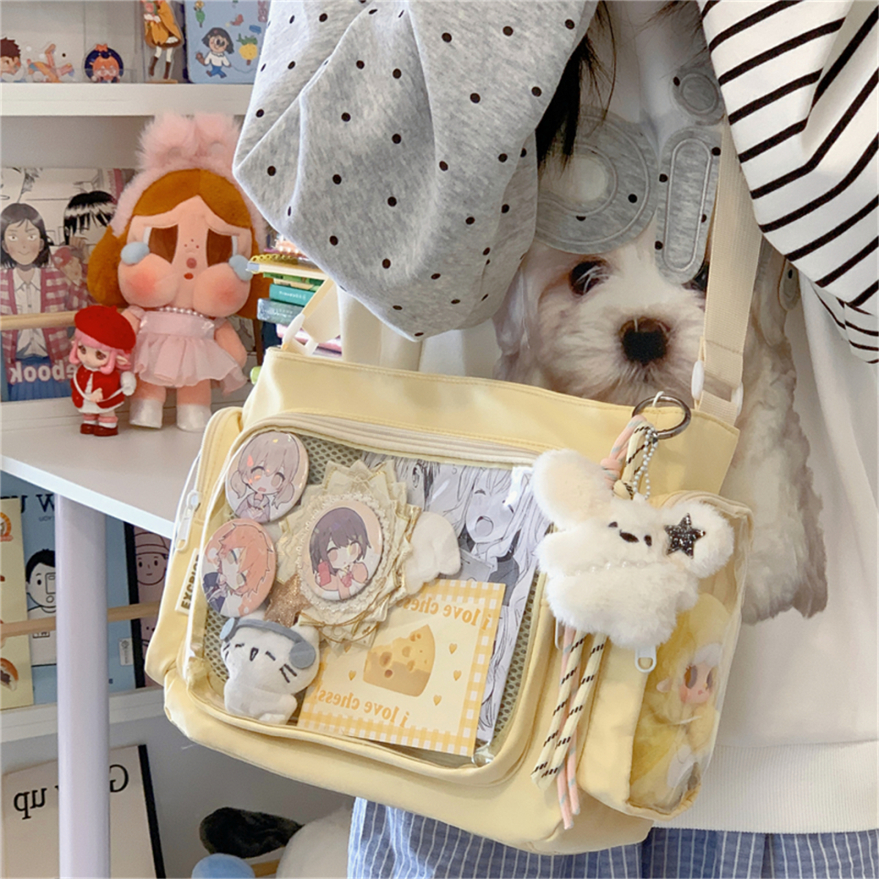 学生党二次元痛包大容量日常外出追星斜挎包