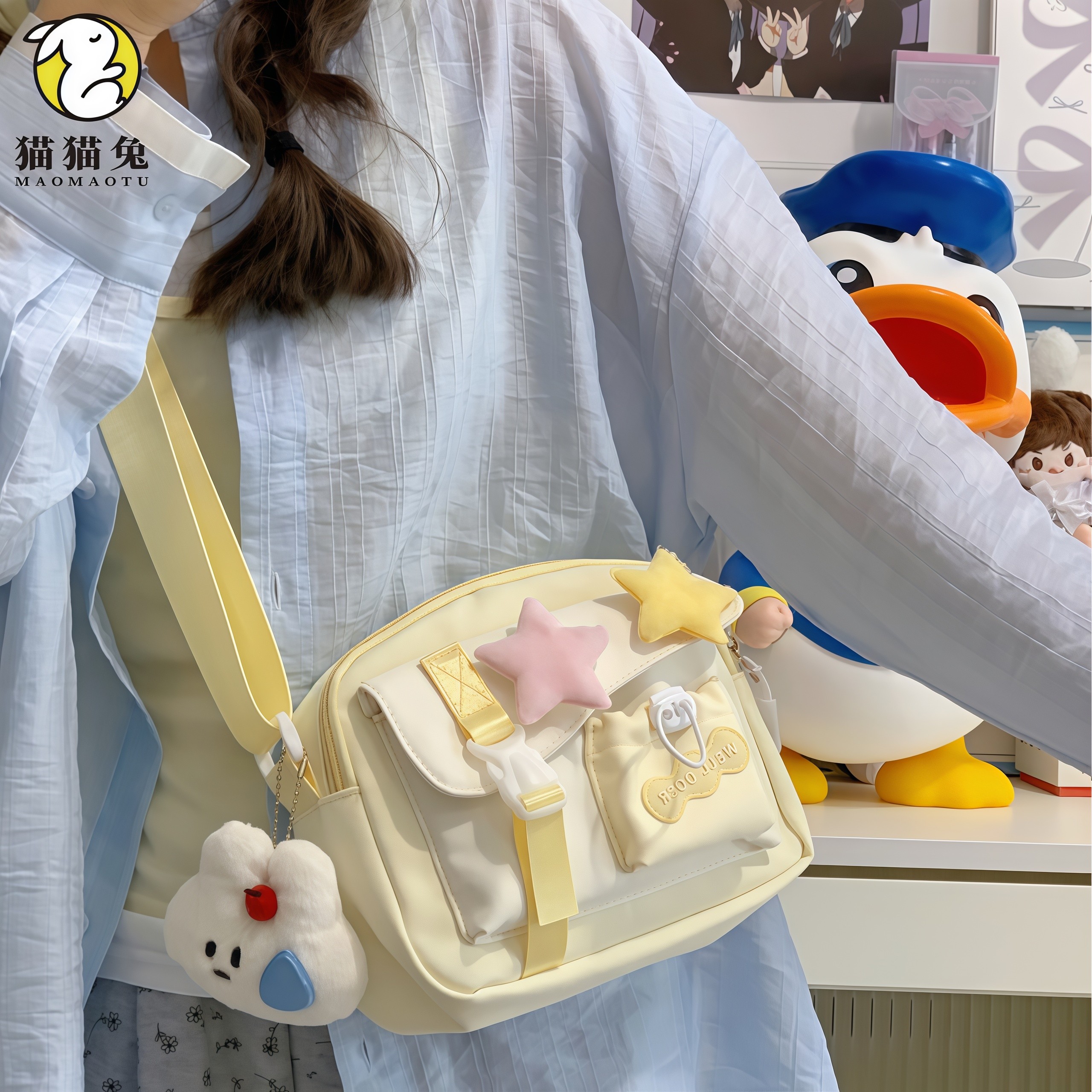 斜挎包女初中生儿童小学生高颜值可爱背包外出小女孩挎包女童包包