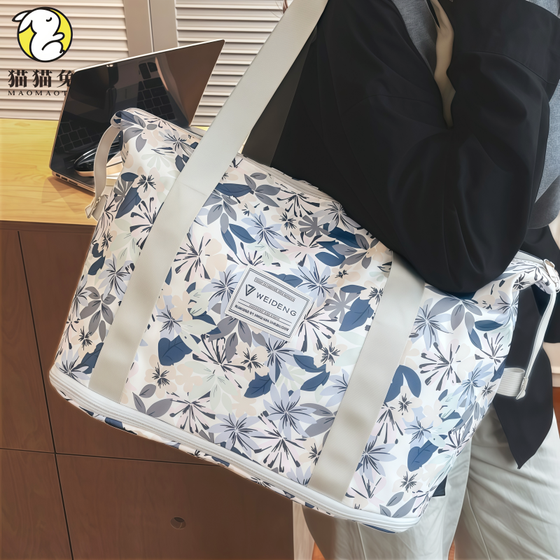 旅行包可上飞机20×30×40高颜值2025新款大容量印花手提旅行袋女,箱包皮具/热销女包/男包,旅行袋,淘宝优惠券,粉丝福利购,淘宝优惠卷