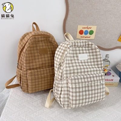 猫猫兔女轻便通勤日常休闲双肩包