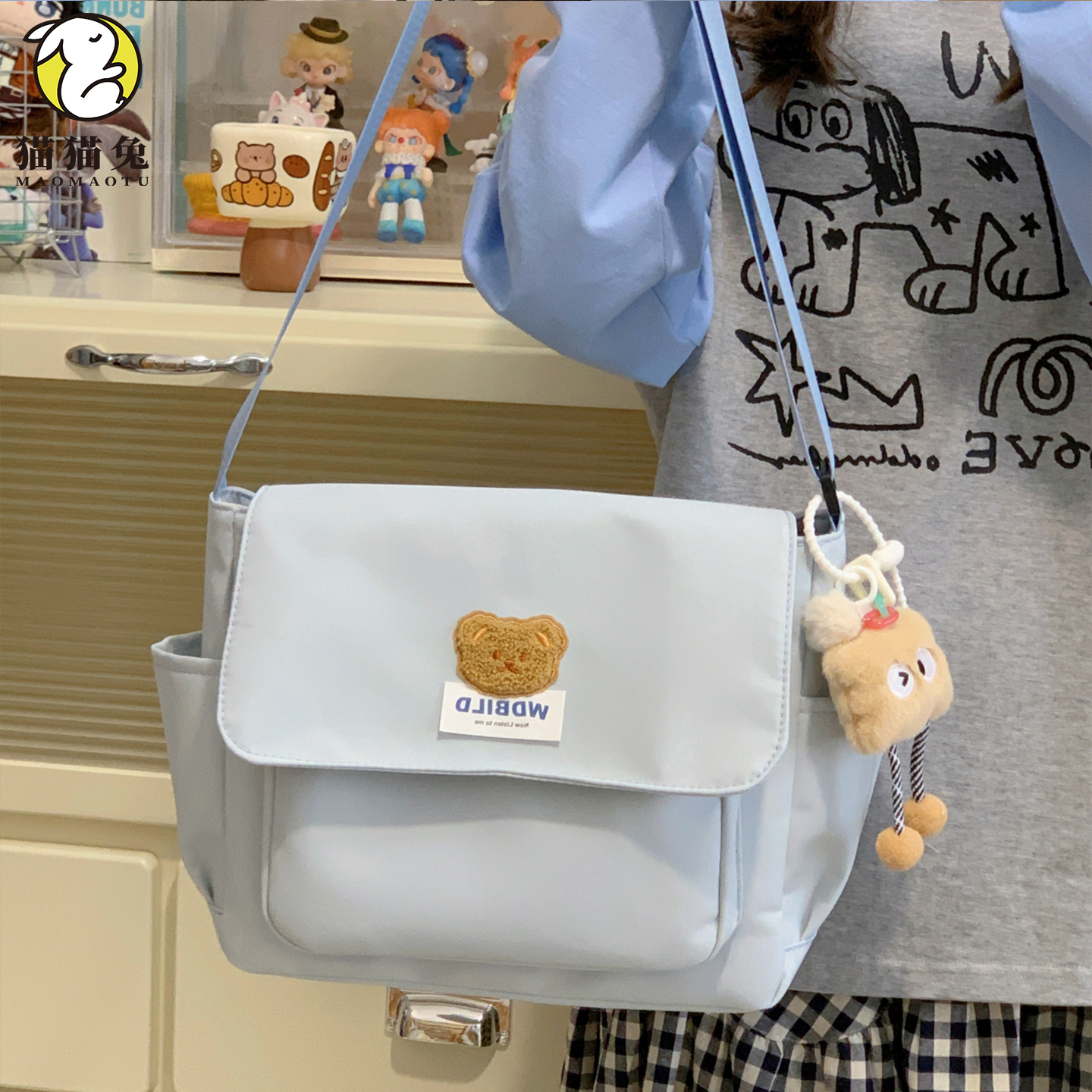 日系可爱ins风单肩包斜挎包