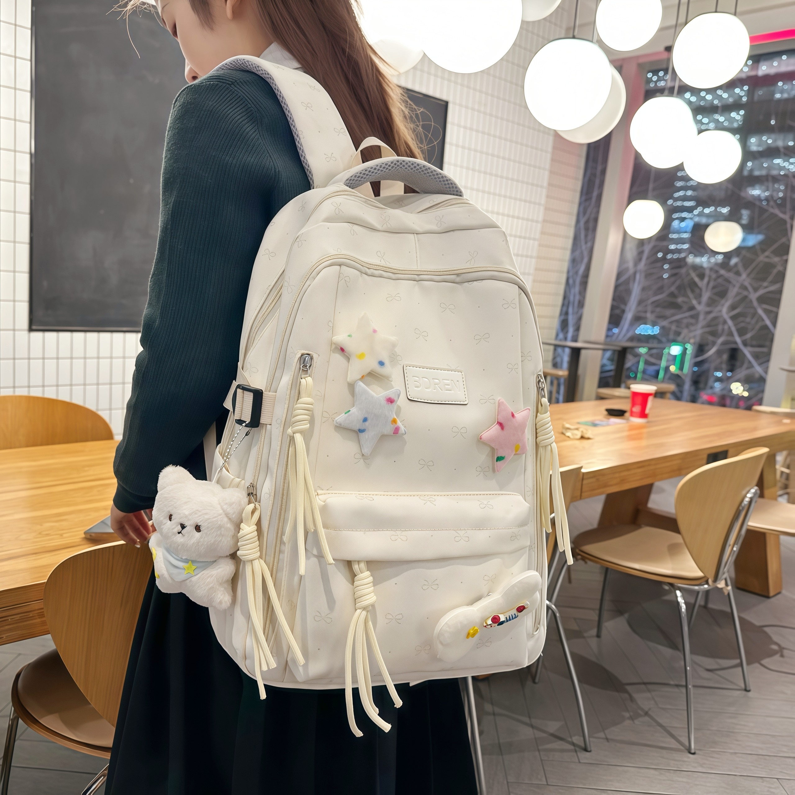 韩系书包ins小众初中女生小学生高颜值可爱大容量超好看的双肩包,箱包皮具/热销女包/男包,双肩背包,淘宝优惠券,粉丝福利购,淘宝优惠卷