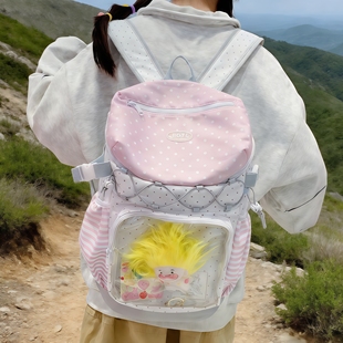 女士轻量化登山包双肩包女旅游轻便高颜值户外女生小众不撞款背包