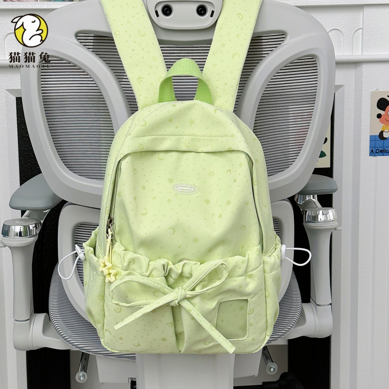 超好看的双肩包少女风绿色女学生春游高颜值大容量外出旅游小背包,箱包皮具/热销女包/男包,双肩背包,淘宝优惠券,粉丝福利购,淘宝优惠卷