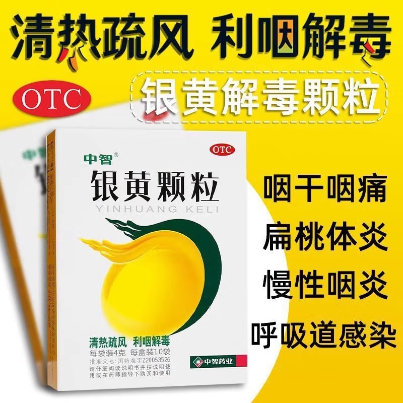 【中智】银黄颗粒4g*10袋/盒