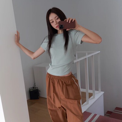 简约百搭短袖T恤2025夏新款上衣
