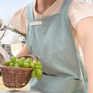 上班年轻款 高颜值围裙2025新款 工作服防脏园艺美甲店厨房家用