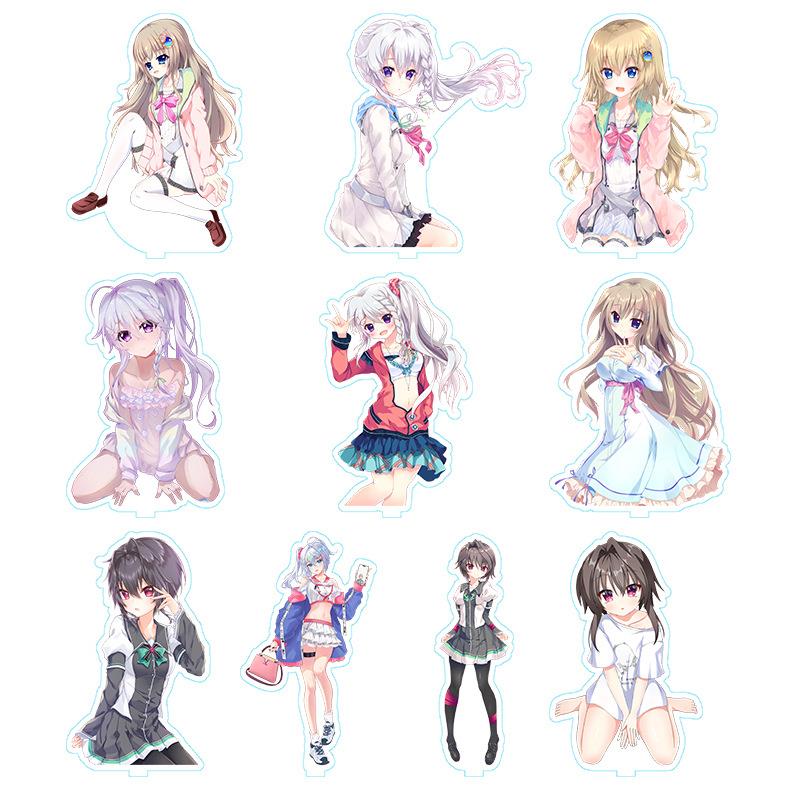 9-nine- 动漫周边立牌 结城希亚 九条都 新海天 亚克力摆件台