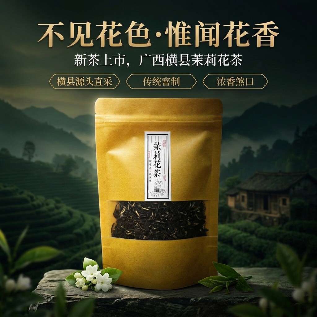 茗波广西茉莉花茶一级2026新茶
