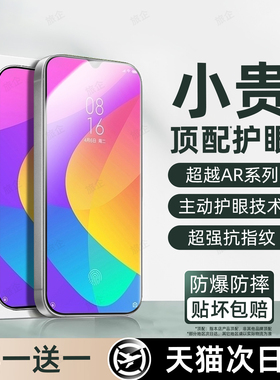 旅企适用小米CC9钢化膜9X手机膜9SE护眼新款9pro专用9全屏覆盖胶CC9e高清防摔爆防窥防指纹九9抗蓝光保护贴膜