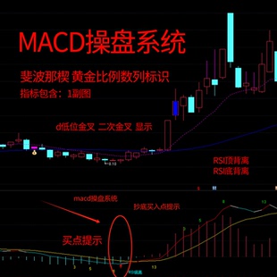 【赠品】买御飞龙送macd操盘系统 显示顶底背离 低位金叉二次金叉