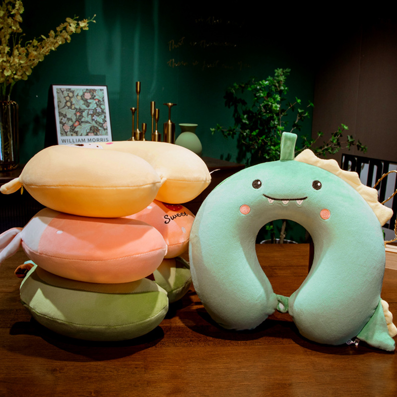 颈枕u型枕儿童脖子靠枕睡觉坐车用护颈飞机学生旅行u形枕头可拆洗