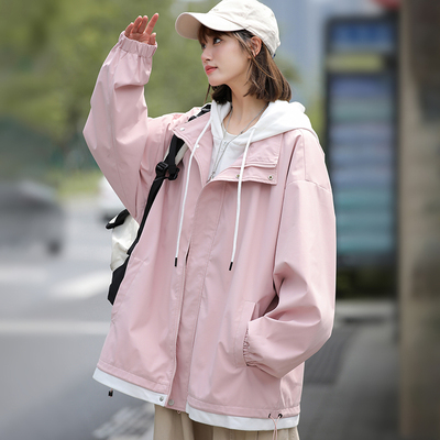 MJSTYLE休闲百搭连帽外套