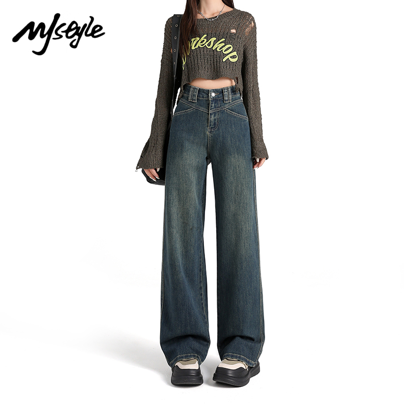MJSTYLE阔腿裤长裤高腰