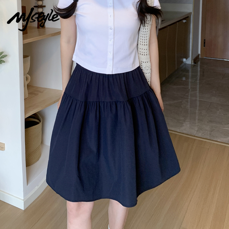 MJSTYLE口袋半身裙女2025夏季