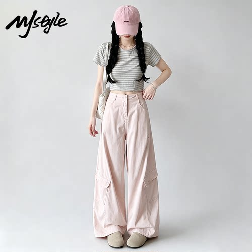 MJSTYLE美式速干工装裤女2026夏