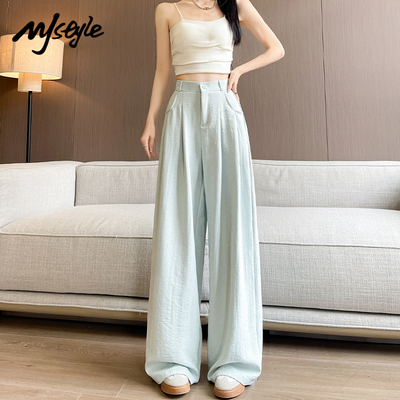 MJSTYLE冰丝肌理西装裤女夏季