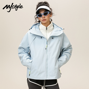 上衣防风三合一运动外套 新款 STYLE户外防水冲锋衣女2025秋季