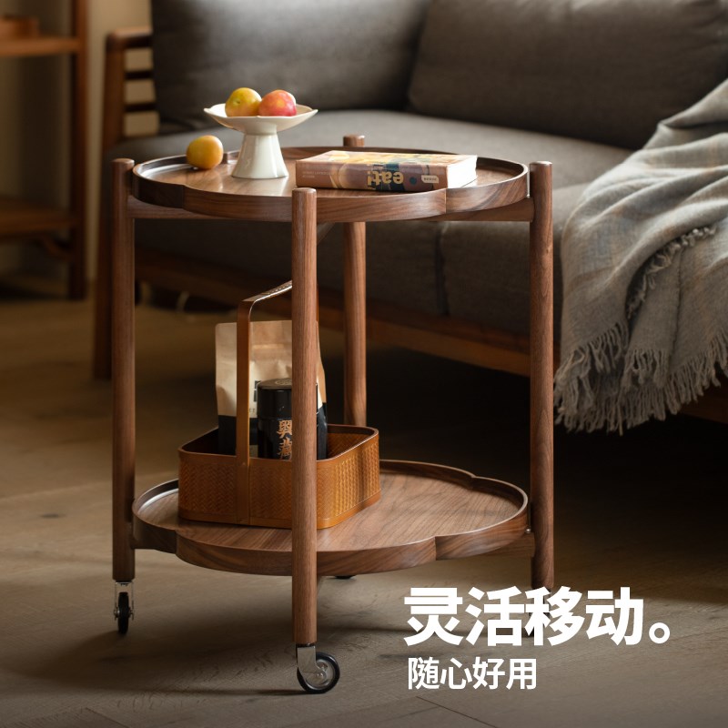 三山一舍沙发小边几实木边几角几实木小茶几移动茶几移动边几图片