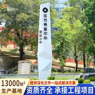 四川户外精神堡垒景区商场售楼处导向广告指示牌标识标牌