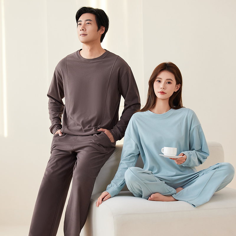 CHUNMOLIFE抗菌奶酪绒蚕丝蛋白熏衣草男女情侣家居套装