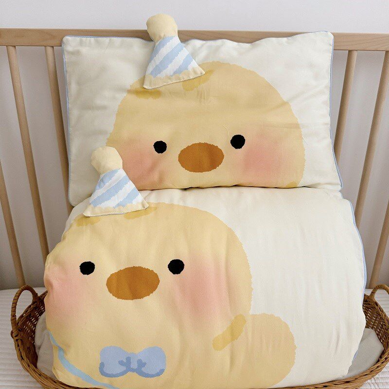 婴儿被子春秋冬宝宝可拆洗卡通纯棉磨毛柔软儿童幼儿园加厚小被子